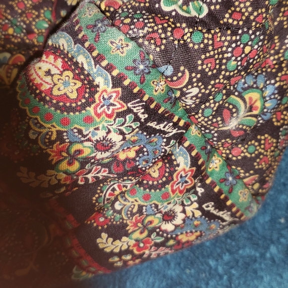 Vera Bradley Retired Collette Black Handbag / Purse (Fall 1995) - Picture 2 of 14